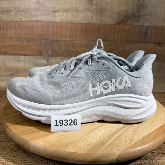 Hoka One One Other - Hoka Clifton 10 Shoes Mens 11.5 Grey Running Cushioned Road Sneakers